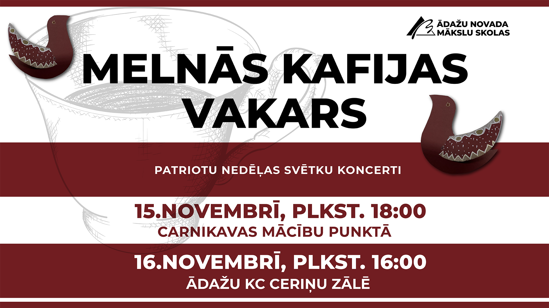 Melnās kafijas vakars