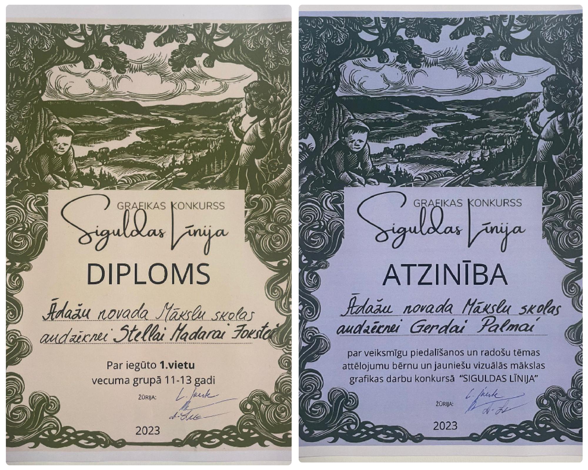 Siguldas līnija diplomi