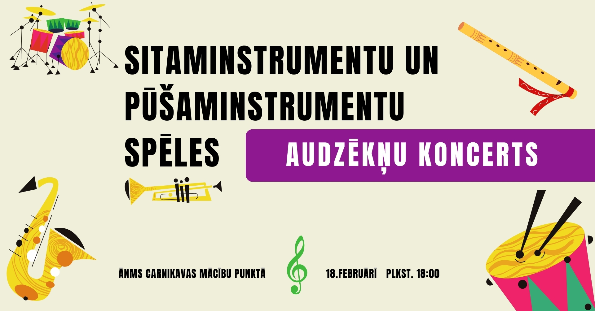 AUDZĒKŅU KONCERTA AFIŠA 18.02.2025 hor