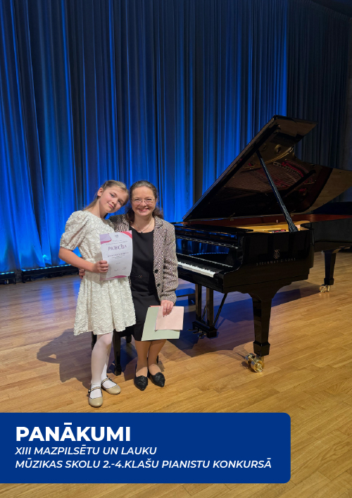 Panākumi XIII Mazpilsētu un lauku mūzikas skolu 2.-4.klašu pianistu konkursā